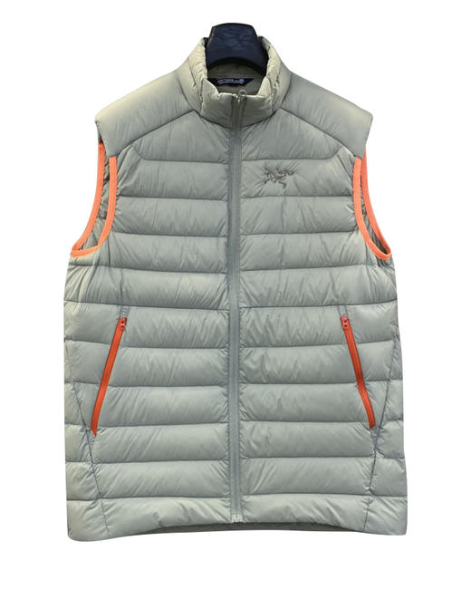 中性款刺绣薄款立领羽绒马甲背心lv003 商品图0