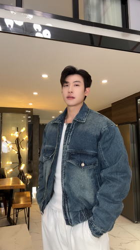 02342SDSA男士秋冬新款痞帅男装韩版潮牌双面可穿羽绒服外套百搭舒适