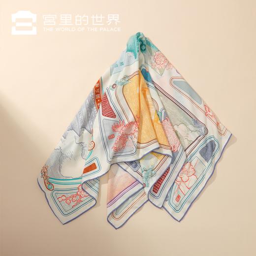 【故宫正品丝巾礼盒】2026马年新年羊绒羊毛方丝巾宫里的世界宫阙云间春节礼品 商品图3