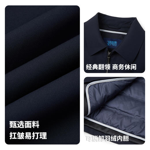 【门店同款】圣得西2025年冬季男士通勤易搭抗皱羽绒服
 商品图4