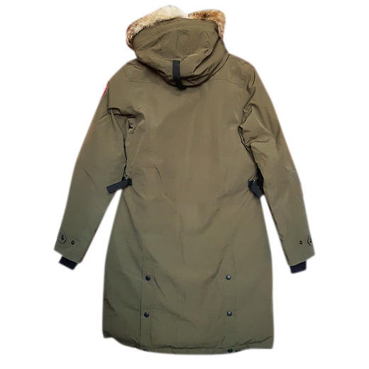 【95新】Canada Goose加拿大鹅2506L绿色Kensington修身款长款连帽羽绒服女士 141225JJ02 商品图1