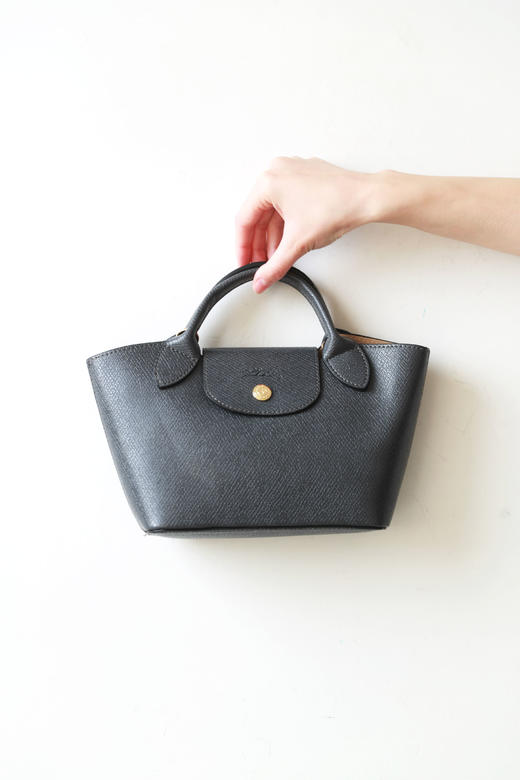 牛皮手工斜挎包，短柄法式背包。金属长肩带优雅单肩包女C121760 商品图8