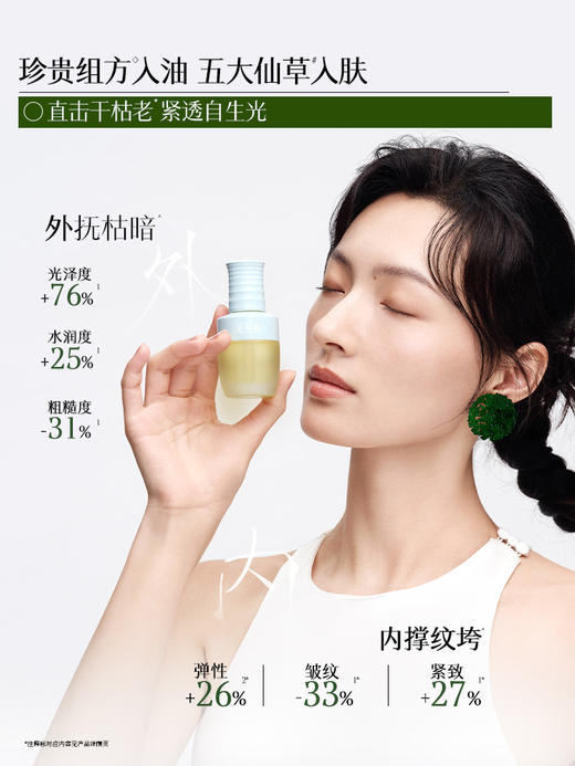 【新年限定礼盒】 佰草集修源五行淡纹仙草油仙草水套组 紧致抗皱面部精华油 商品图4
