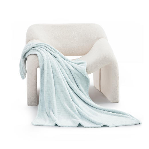 水星家纺家用毛巾毯DH 小方格毛巾毯 100*140cm 126201 商品图0
