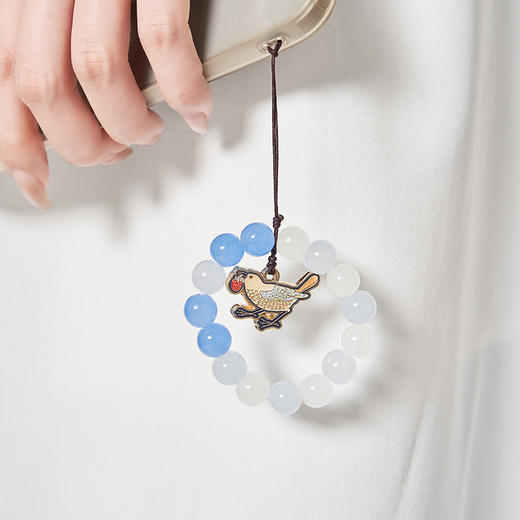 物兮物 工艺美术系列 草莓小偷手机链 商品图2