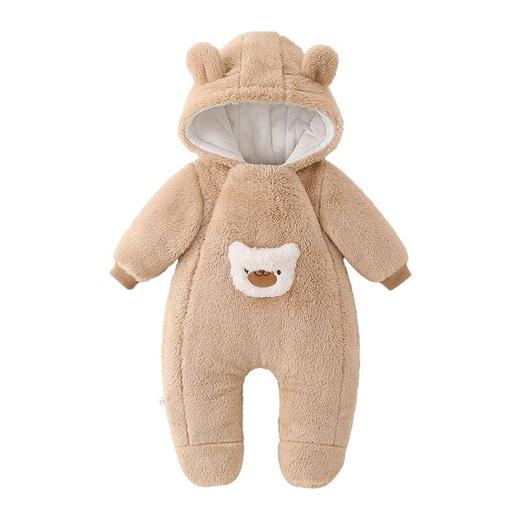 新生婴儿可爱连体衣2025秋冬a类保暖男女宝宝外出哈衣爬爬服童装 商品图4