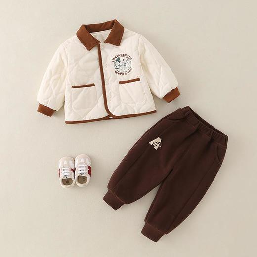 秋冬季新款新生儿上衣外套婴儿衣服宝宝加厚棉服保暖衣小童外出服 商品图1