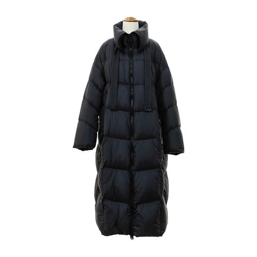 Famecoco范可儿休闲宽松立领长款防风羽绒服高充绒量FAD8AH109 商品图4