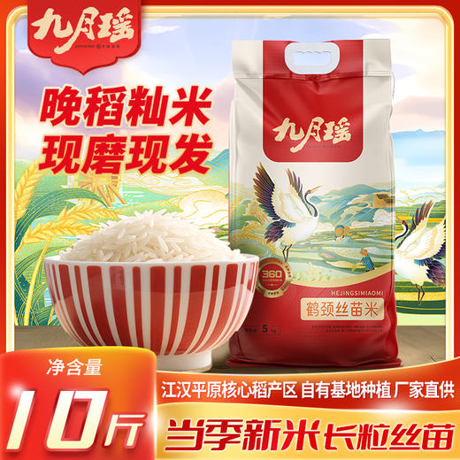 湖北丝苗米九月瑶长粒大米庄品健米业5kg 商品图0