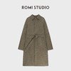 ROMI STUDIO“quiet luxury” 腔调穿搭羊毛千鸟格毛呢大衣23AWW696 商品缩略图4