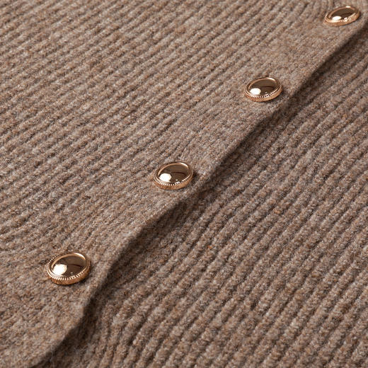 奢姿大码女装2025冬季时尚小熊装饰针织开衫胖妹妹气质甜美上衣9654691138 商品图3