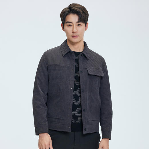 【门店同款&鸭绒】圣得西2025年冬季男士挺括有型翻领羽绒服 
 商品图2