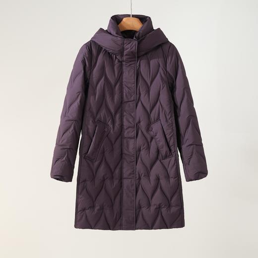 西子/【巡航】90白鸭绒压胶绗缝宽松廓形连帽羽绒服/YRHJ0475 商品图0