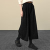 【12/17新品】熙世界深灰色八分阔腿裤女秋冬厚款宽松直筒休闲小个子九分西装裤 商品缩略图3