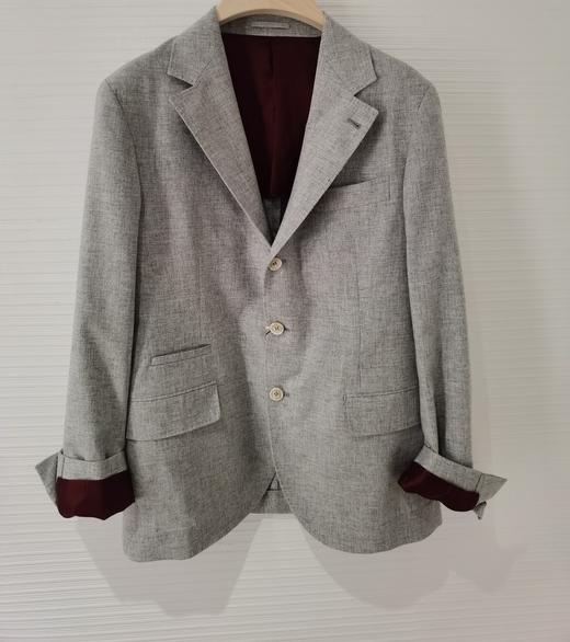 男款麻料薄款西装外套hu006 商品图0