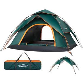 美国 AKOZLIN 露营帐篷 3-4 人 2合1双层即时弹出式防风防雨帐篷X0020ZZNK3 徒步露营背包旅行