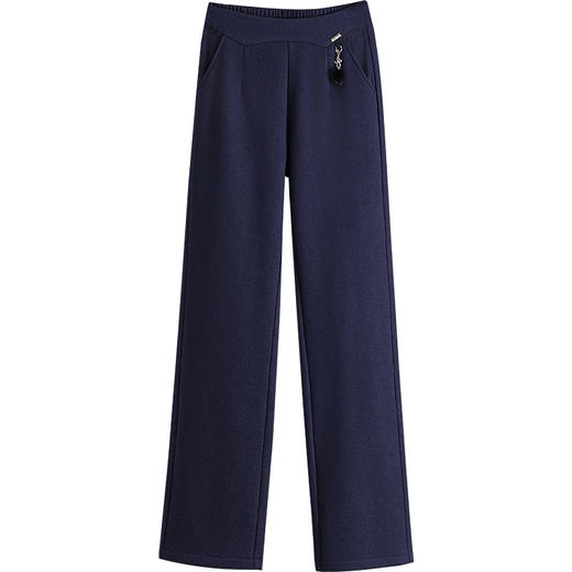 中年妈妈加绒加厚休闲裤女冬季2026新款胖mm大码显瘦直筒裤子外穿 商品图4