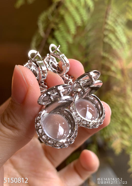 玻璃种蛋面耳坠【5150812】具体价格微信咨询 商品图7
