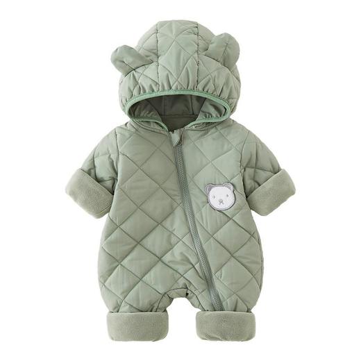 婴儿a类冬季外出连体衣加厚连帽棉服外套衣服宝宝哈衣保暖棉衣 商品图6