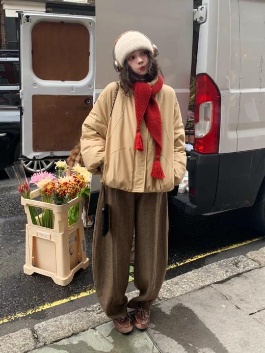 浮生八记/25C157/90白鸭绒暖乎乎奶油短款羽绒服 商品图1