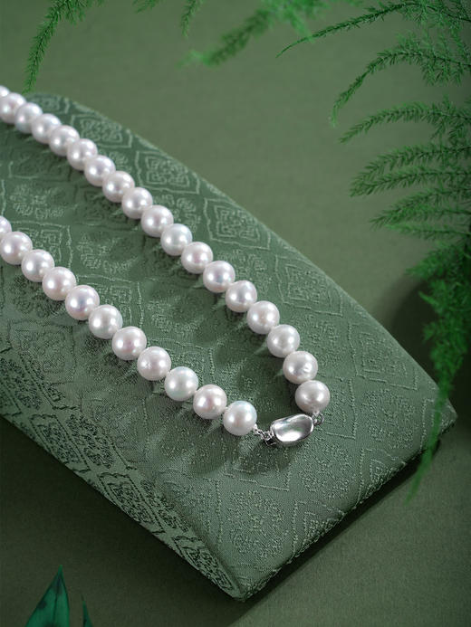 子佩集【珍珠映雪】银S925珍珠项链【MLXL002】9mm珠白2512 商品图2
