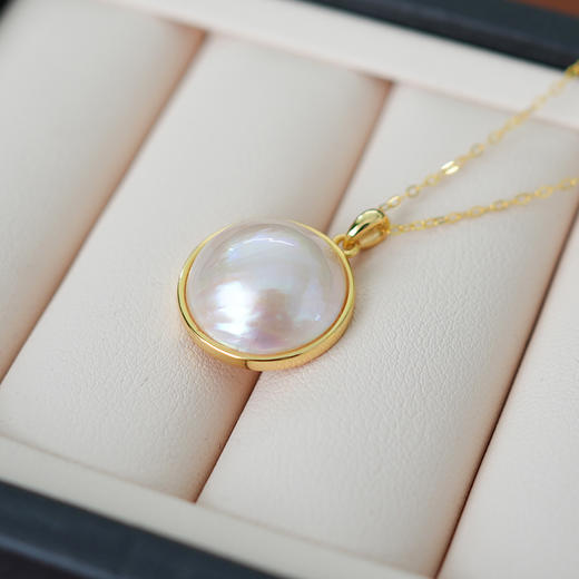 【秒杀】佐奈美（SANAMI）简约海水马贝吊坠 商品图1