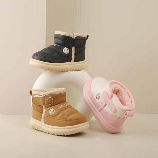 YOUR .DUCK小黄鸭儿童雪地靴冬季防滑加绒女童棉鞋男童雪地棉防水宝宝保暖靴子21-35 商品图4