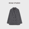 ROMI STUDIO“都市格雷”超细绵羊毛混纺双排扣大衣外套RW24WWH0689 商品缩略图1
