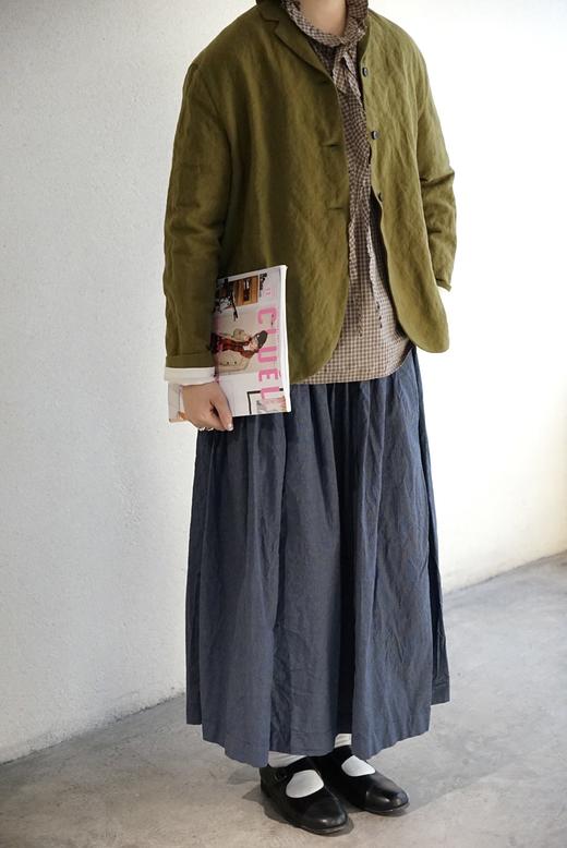 apuntob 森林绿羊毛棉休闲西装夹克 商品图4