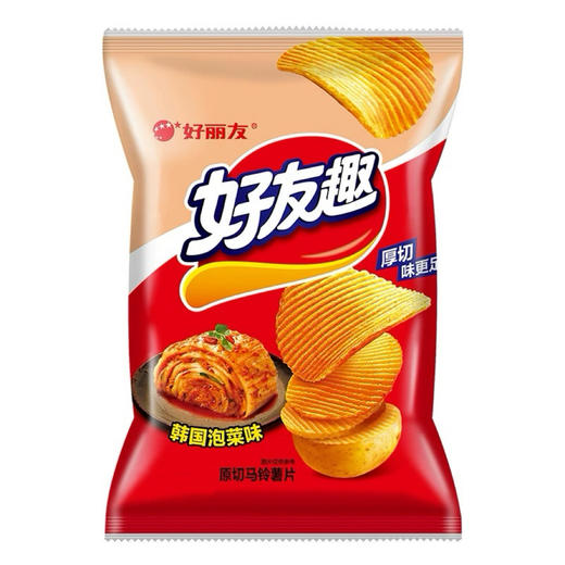 B075 好有趣韩国泡菜味薯片70g 商品图0