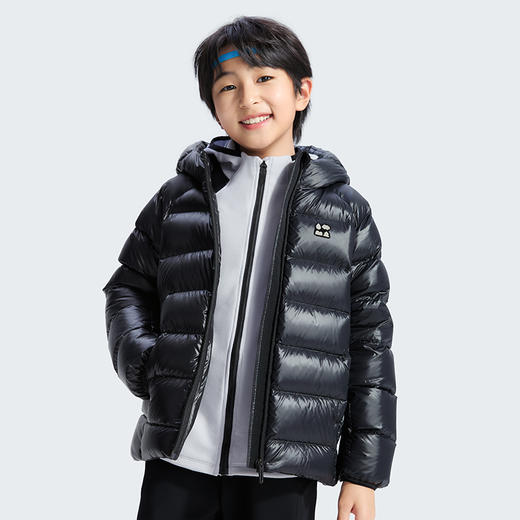 【新国标 真羽绒】森林棠小黑锋羽绒服80932506 蓬松温暖 尼丝纺90绒子白鸭绒 立体三开身拼接设计 防泼水工艺 告别厚重臃肿 雪地/校园课外/登山/露营 商品图4