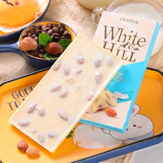 俄罗斯斯巴达克牌杏仁椰子/榛仁谷物球白巧克力 90g 商品图4