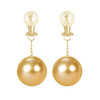 【挚友限定】(耳线款)18K金可换珠耳夹 浓金极光南洋金珠 商品缩略图4