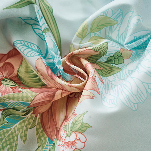 富安娜（FUANNA）磨毛四件套- 湖畔微风 203*229cm 商品图6