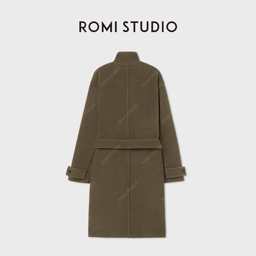 ROMI STUDIO“quiet luxury”100%羊毛廓形双面呢大衣外套23AWW1086 商品图1