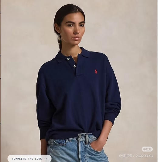 自留。吴千语同款RL拉夫*宽松版型长袖Polo衫（售后期签收3天内，不合适及时联系） 商品图8