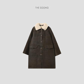 THESOONG重工新国标90白鹅绒进口山羊绒领皮面羽绒服HWYRF8072