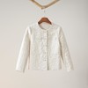 【寒枝春信】雪尼尔高定手工盘绳绣山茶花夹棉外套/WTTJ0864 商品缩略图0