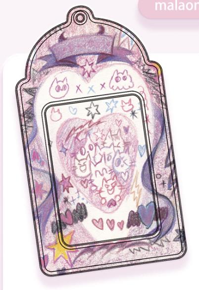 锦江丨马老毛子丨坏蛋小猫3寸竖版卡套 商品图0