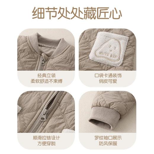 2025秋冬新款婴儿a类夹棉保暖连体衣男宝宝加厚外穿爬服儿童衣服 商品图3