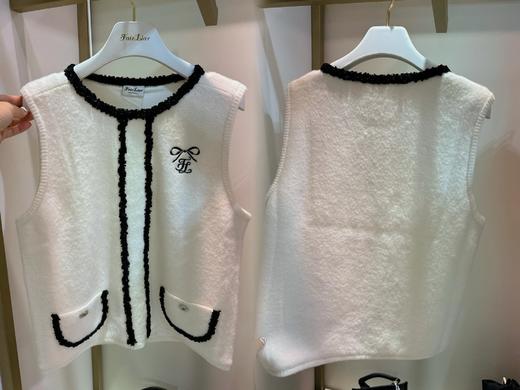 仙女家新款早春女士羊毛混纺圆领背心来啦高品质这款背心真是洋气炸 商品图1
