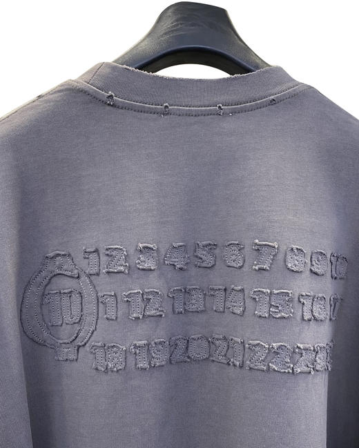 男款立体刺绣长袖T恤hu016 商品图2