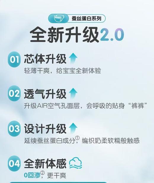 贝亲(蚕丝蛋白系列)婴儿纸尿裤/拉拉裤 商品图4