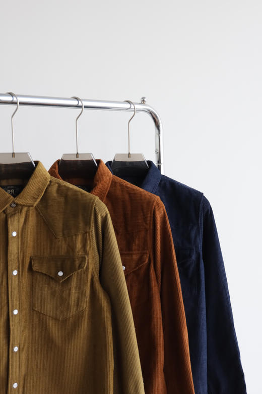 R.R.L 复古风格厚灯芯绒衬衫外套 CS002 商品图4