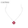 GAONAS  圣诞红 秋冬贵气百搭红色项链11791XR 商品缩略图2