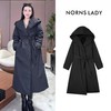 NORNS LADY诺恩 冬季新款女式连帽收腰长款休闲外套 H25WS04962  商品缩略图0