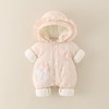 婴幼儿冬季款加厚女宝宝外穿连帽连体衣甜美可爱爬服加绒保暖棉服 商品缩略图1