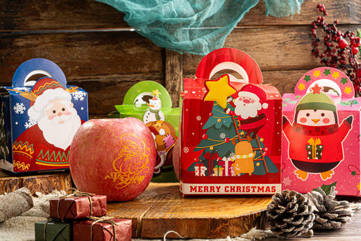 【圣诞平安果】叮叮当，叮叮当，铃儿响叮当，一年一次的平安夜又来啦~平安果，是苹果的谐音，寓意吃了平安果，得到平安喜乐-QDMN 商品图4