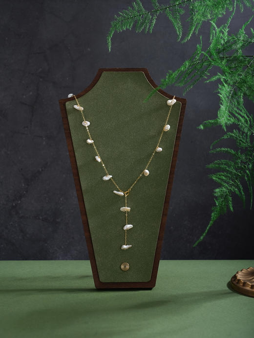 子佩集【荆棘缪斯】银S925珍珠项链【SGN0630002】4*8mm珠巴洛克2512 商品图1