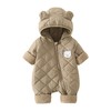 秋冬婴儿夹棉连体衣新生儿衣服宝宝哈衣棉服加厚保暖衣外出服爬服 商品缩略图4